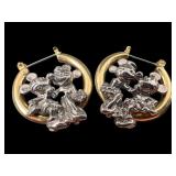 Disney Mickey & Minnie Two-Tone Hoop Earrings