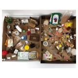 Large Assortment of Dollhouse Miniatures and Charm