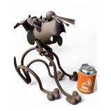 Brutalist Style Welded Scrap Metal Dog Sculpture
