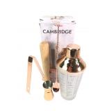 Cambridge 5 Piece Mixology Set with Recipe Shaker