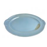 T.S.&T. Lu-Ray Pastels Blue Ceramic Oval Platter