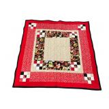 Handmade Valentine's Day Themed Cotton Quilt