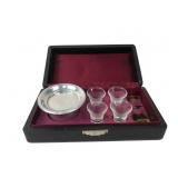 Vintage Portable Communion Set in Case, 8x2'