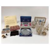 Vintage Miniature Brass Furniture and Silverplate