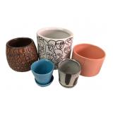 Haeger USA and Assorted Studio Pottery Planters
