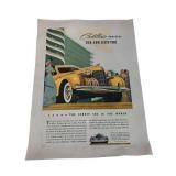 Cadillac 1940 Series Sixty-Two Magazine Advertisem
