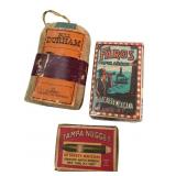 Bull Durham Tobacco, Faros Cigarettes, and Matches