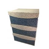 Set of 3 Blue and White Patterned Storage Boxes