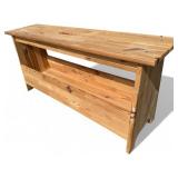 Pine Wood Storage Bench