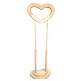 Vintage Heart-Shaped Wooden Valet Stand