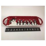 St. Nicholas Square Jolly Snowman Penguin Tray