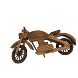 Handcrafted Wooden Motorcycle Model
