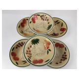Royal Norfolk Fruit Pattern Stoneware Bowls, Set o