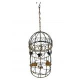 Decorative Wrought Iron Style Birdcage Planter