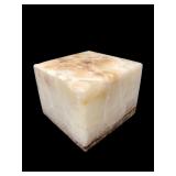 Polished Onyx Stone Cube Paperweight
