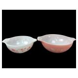 Pyrex Gooseberry Pattern Nesting Bowls, Pr.