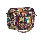 Vera Bradley Quilted Cotton Handbag, Plum Crazy