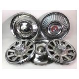 Assorted Vintage Mercury and Aftermarket Hubcaps