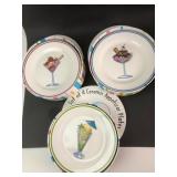 Simply Summer Ceramic Appetizer Plates, Set of 12