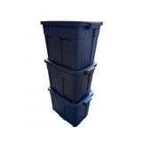 Rubbermaid Roughneck 18 Gallon Storage Totes, 3