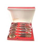 Siam Nickel Bronze and Wood Spoon Set