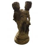 Cast Stone Garden Statue of Two Children