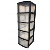 Sterilite 5-Drawer Plastic Storage Tower