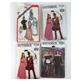 Lot of 4 Simplicity and Butterick Costume Patterns