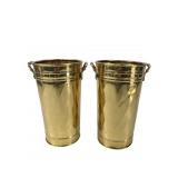 Hosley Pair of Brass French Buckets