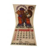 Stroh's Beer 1973 Detroit Tigers Radio Schedule