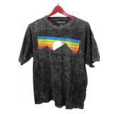Polaroid Graphic T-Shirt, Acid Wash Black, Size M