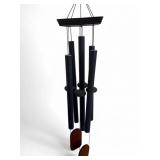 Black Metal & Wood Modern Wind Chime