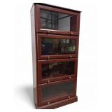 Barrister Style Composite Wood 4-Tier Bookcase