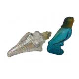 Avon Island Parakeet and Field Flowers Shell Bottl