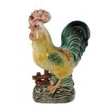Vintage Hand-Painted Ceramic Rooster Figurine