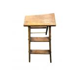 Vintage Folding Wood Step Stool Chair