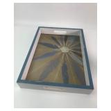 Midwest-CBK C. Stippick Feather Motif Serving Tray