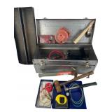 Stack-On Metal Tool Box with Assorted Hand Tools
