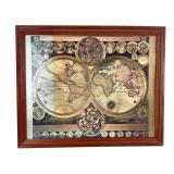 Adam Friedrich Z¼rner Framed World Map Print