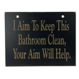 Ben Franklin Crafts Bathroom Wall Sign, 8x11