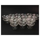 Fostoria Greek Key Sorbet Glasses, Set of 26