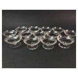 Set of 13 Cut Glass Footed Salt Cellars