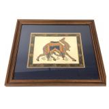 Indian Rajasthani Miniature Painting, Camel