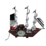 Sessions-United Electric Ship Clock and Lamp