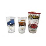 Hazel-Atlas Glass Co. Vintage Automobile Tumblers