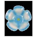 Blue and White Flower-Shaped Porcelain Bowl