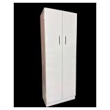 White Metal Storage Cabinet
