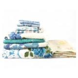 Vintage Floral Cotton Sheet and Towel Set