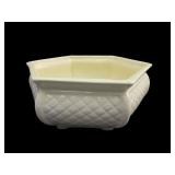 Haeger USA Hexagonal Quilted Ceramic Planter