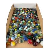 Various Makers Glass Marble Collection w/ Vaseline